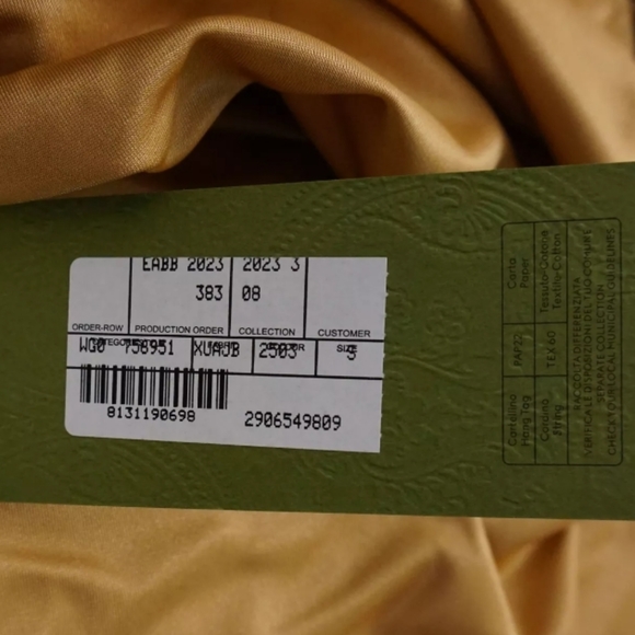 Gucci Skirt With Black Lace Trim And Slit Sides In Cognac - Women's Size Small - Picture 5 of 6